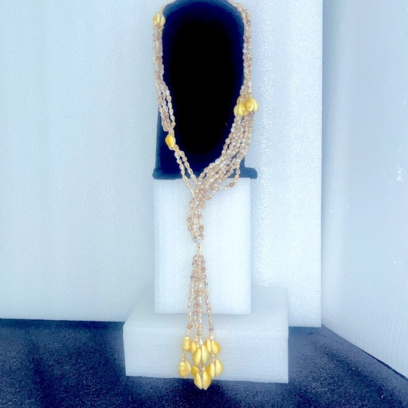 24” multi-tier snail Shell/seashell combo Necklace/Waist-Belt - Picture 1 of 6